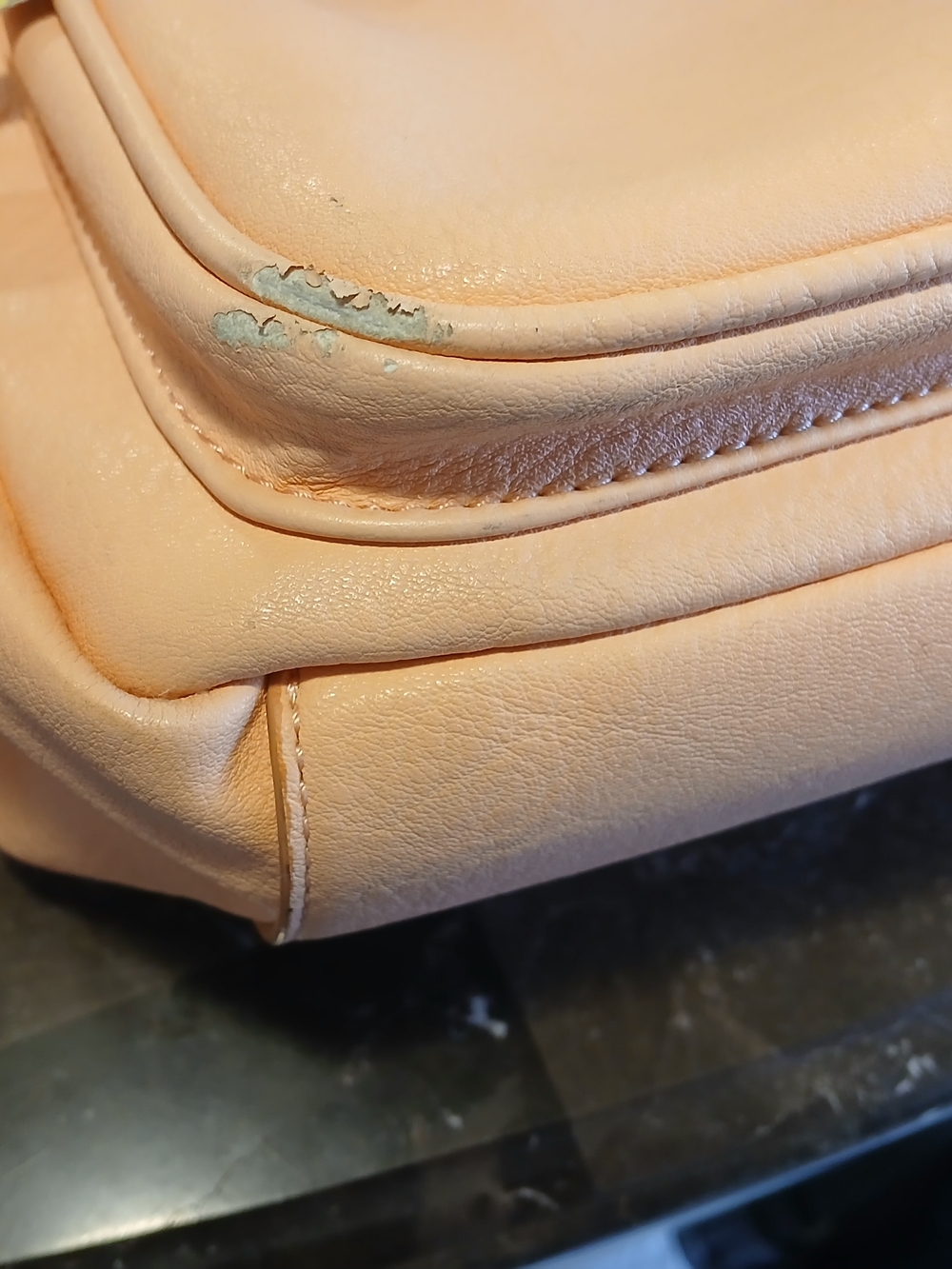 LC Lauren Conrad Peach Faux Leather Mini Backpack - Picture 6 of 16